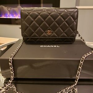 Chanel lambskin WOC SHW